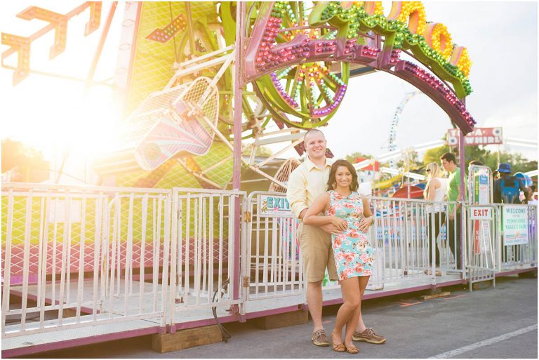 Fair themed couples session | Tennessee Valley Fair
