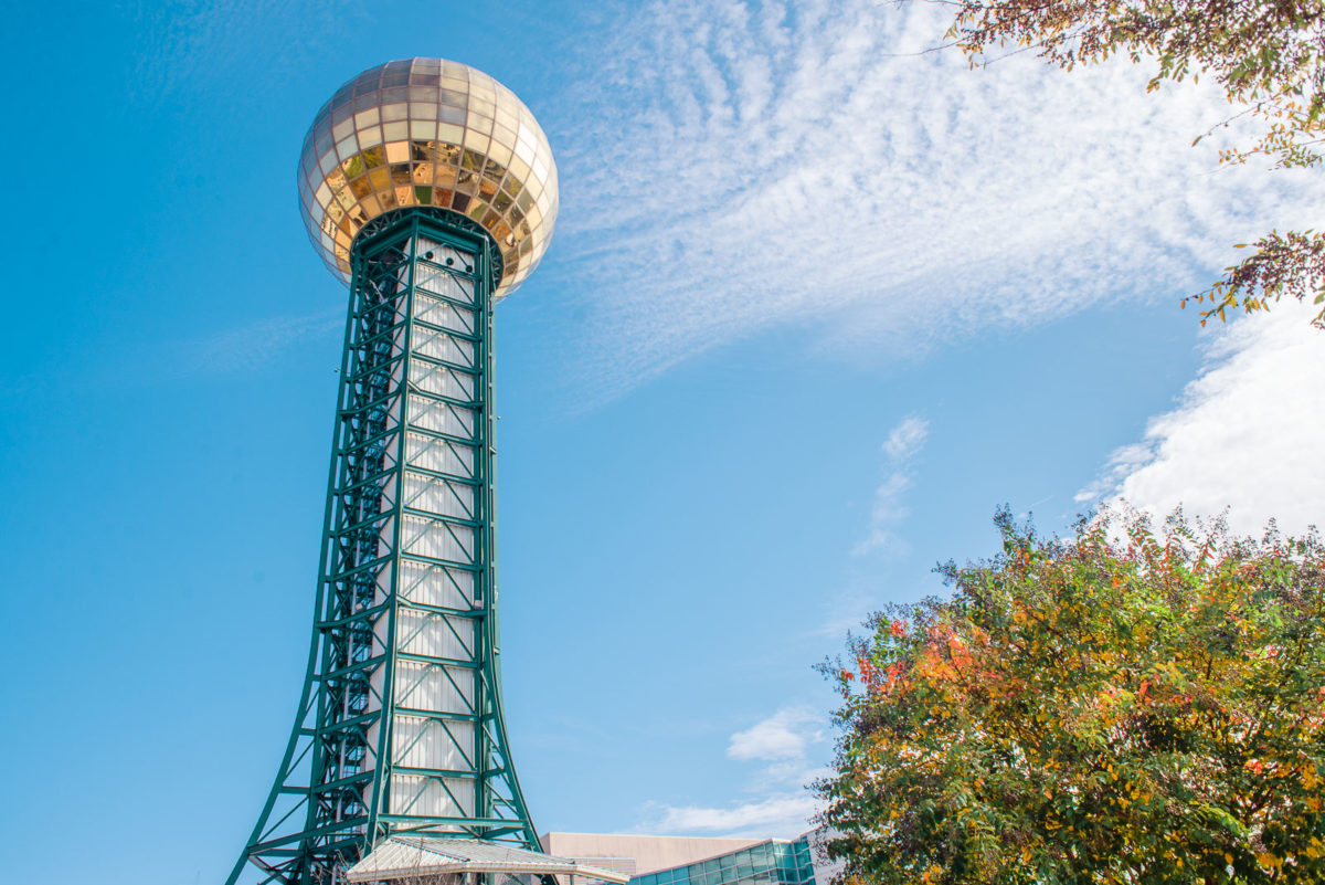sunsphere in downtown Knoxville TN