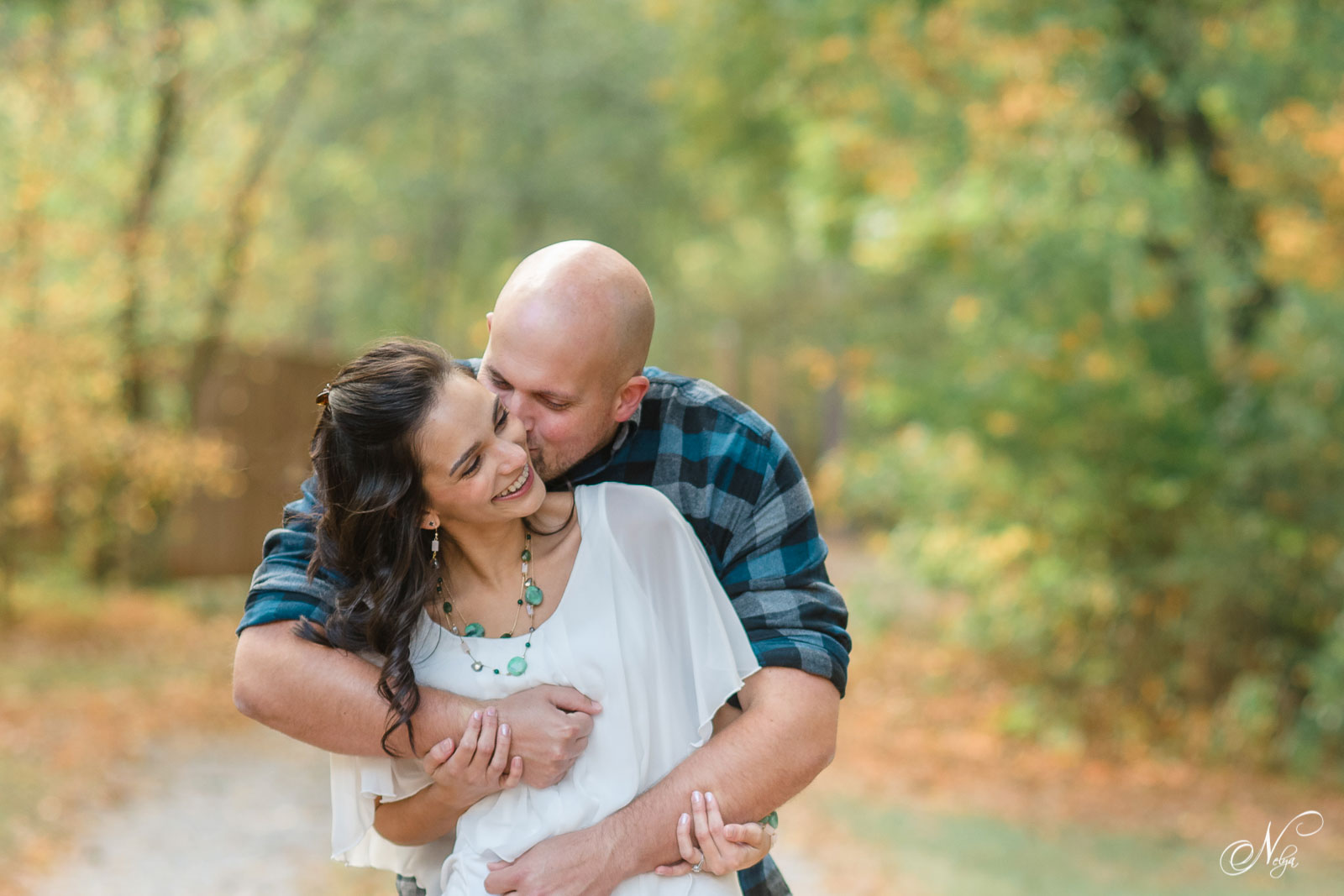 Couple laughing at Hiwassee River Weddings and Events