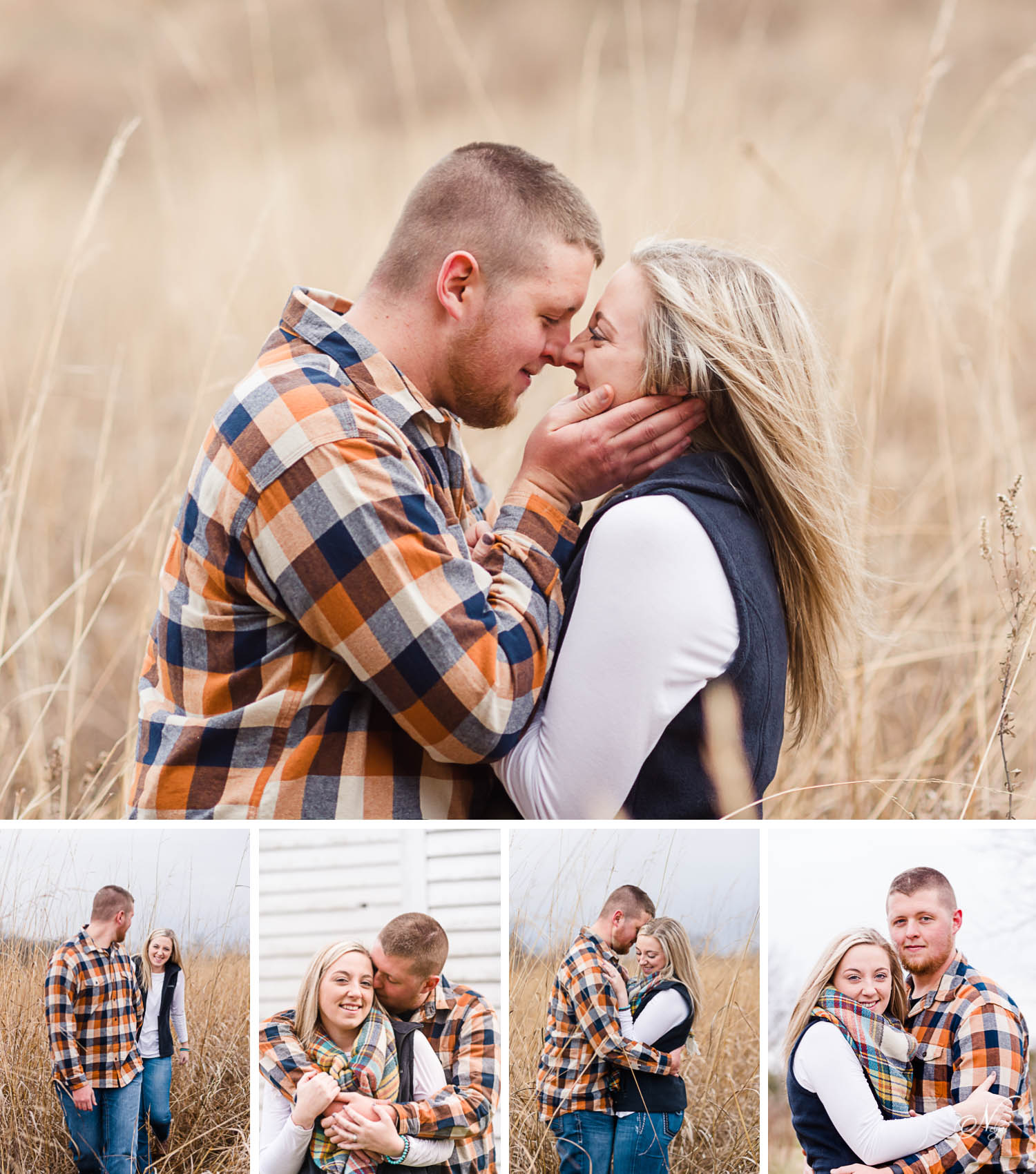 rustic farm like engagement photo session near Knoxville TN