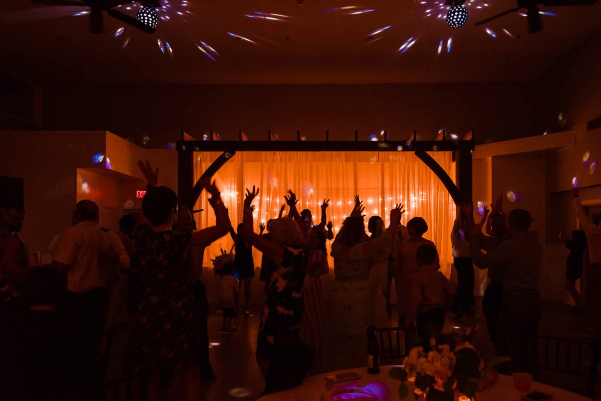 indoor wedding reception dancing in chattanooga