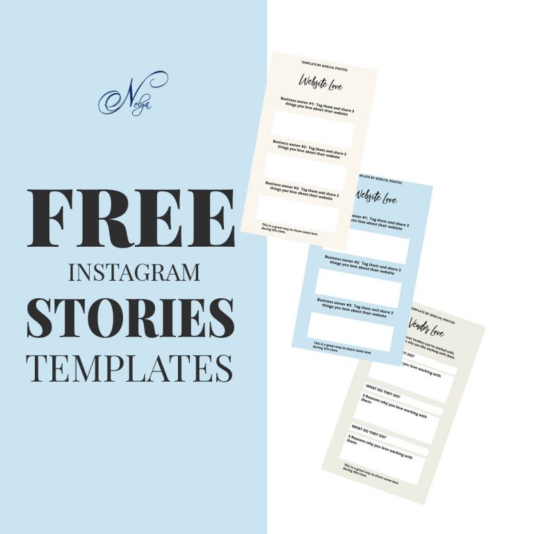Free instagram stories templates