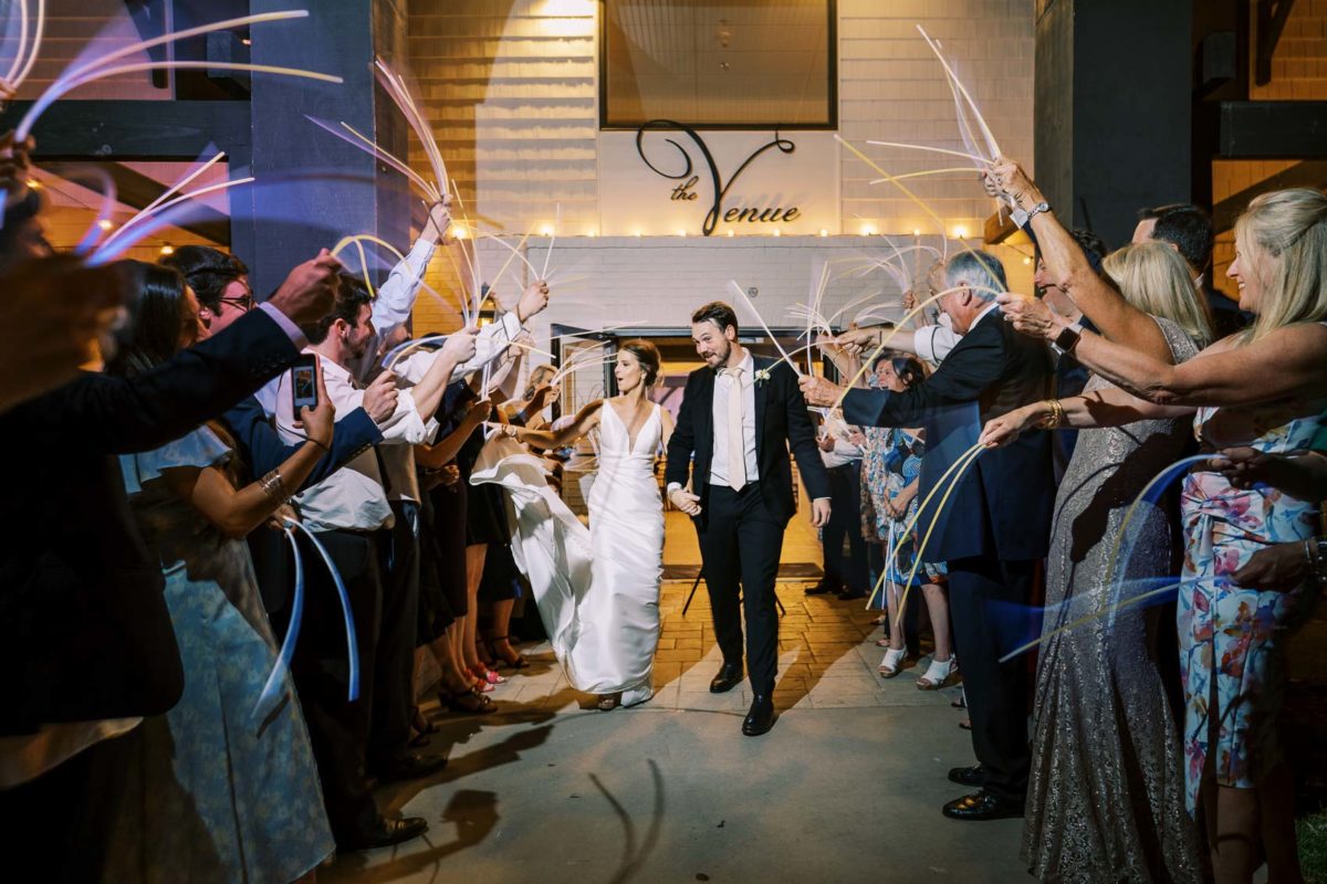 How to photograph a glow stick wedding exit - Nelya